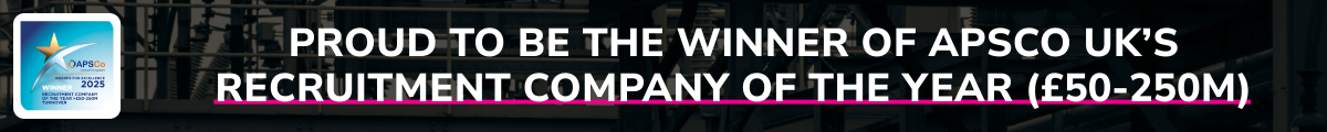 Image: Proud to be the winner of APSCo UK's Recruitment Company of the Year (£50-250m)