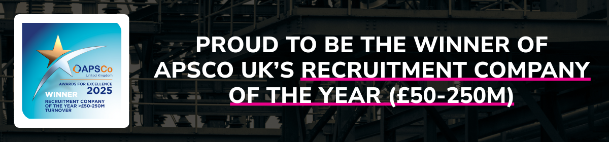 Image: Proud to be the winner of APSCo UK's Recruitment Company of the Year (£50-250m)