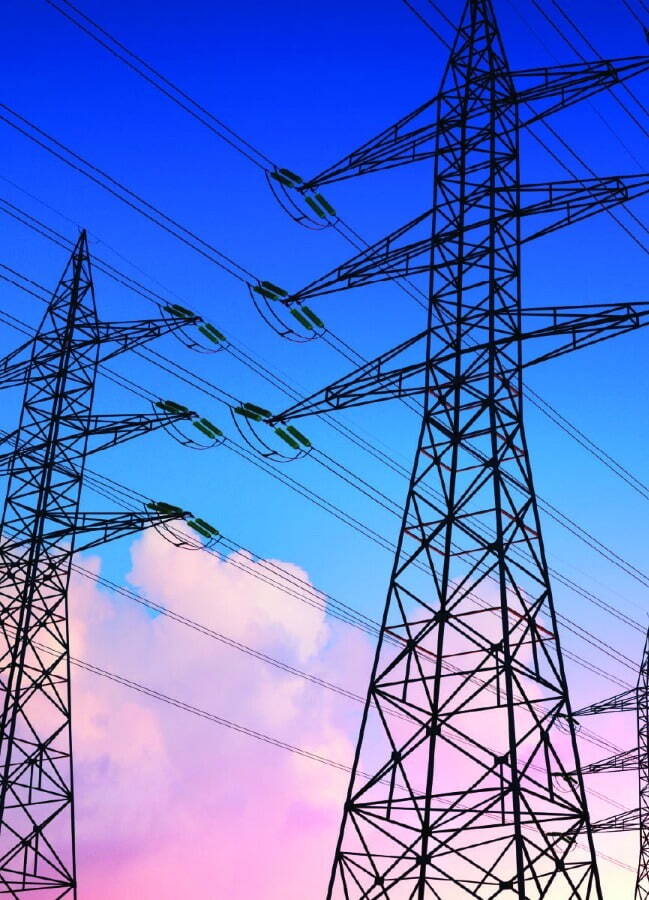 electricity towers